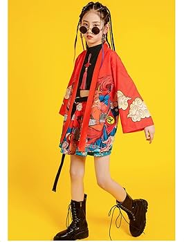 Amazon.co.jp: キッズダンス衣装 セットアップ チャイナ風